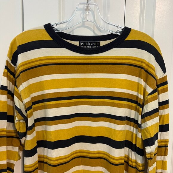 Vintage PLC Athletic Dept Striped Shirt Kids Size XL (14) - Picture 2 of 11